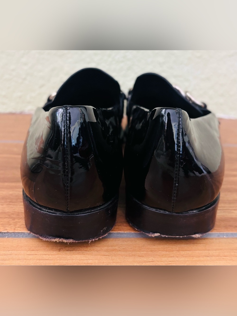 Prada Patent Leather Chain Loafer in Black w/Duster Bags Size: EU 38 OR US 7.5 - Picture 4 of 9